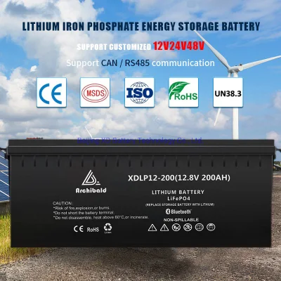 Новая литиевая батарея LFP Smart LiFePO4, 12 В, 200 Ач, с Bluetooth, BMS глубокого цикла